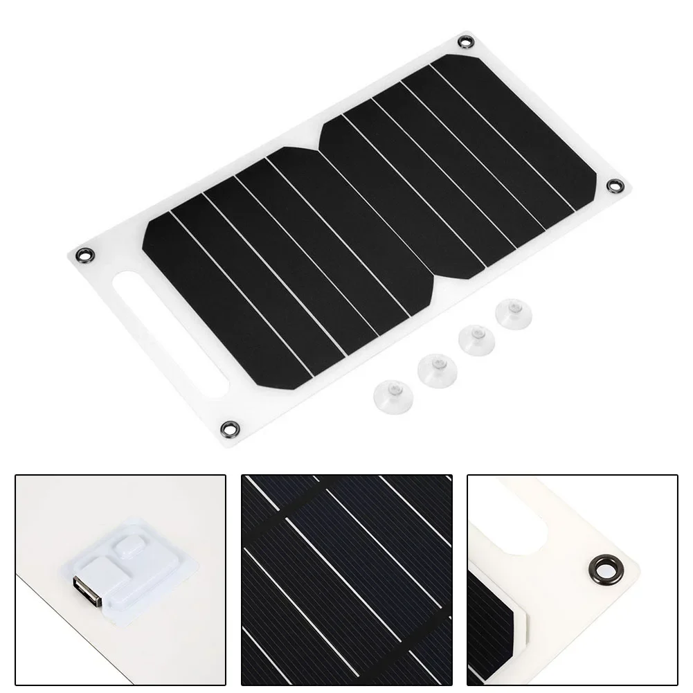 10W Solar Panel USB Charged Waterproof Portable Outdoor Hiking Camping Charging Panneau Solaires Panneau Placas Solares