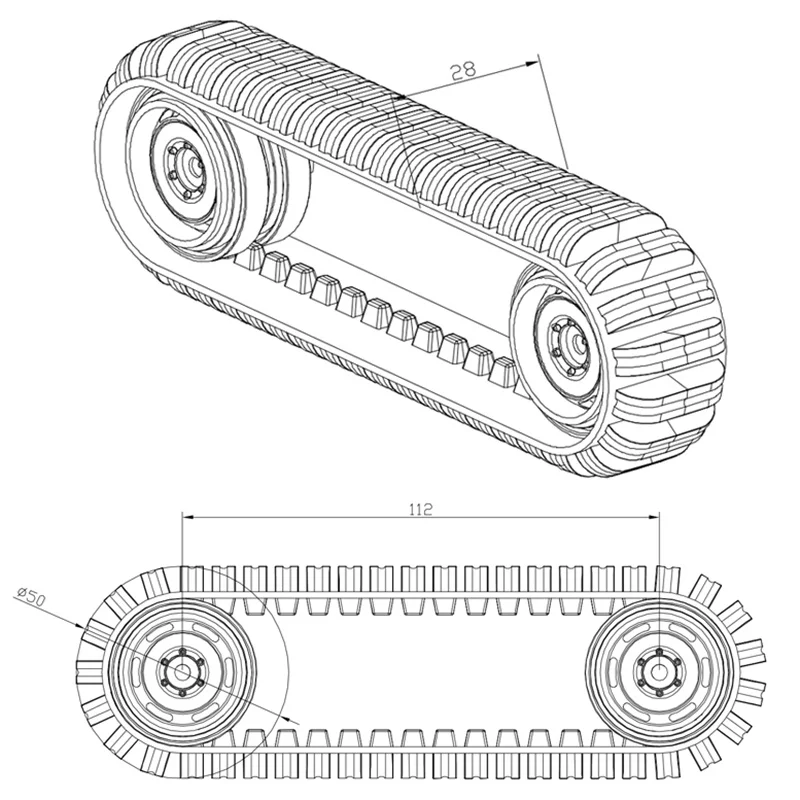 TT Motor Wheel Coupling 2WD Robot Kit Track Tank Wheel Toys 2 Wheel Tank Chassis Kit for Tank Toy Smart Car Robot Toy Car