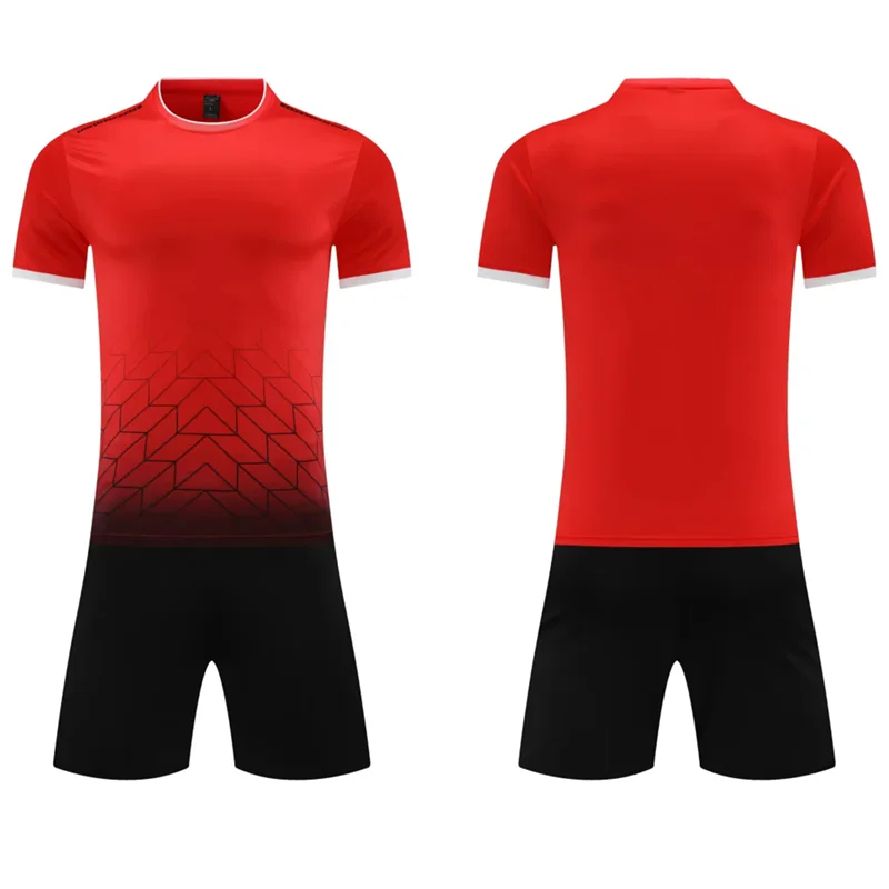 تصميم بوتيك زي كرة قدم رياضي مخصص، جيرسي عادي عصري مع شعار/نمط الطباعة الرقمية