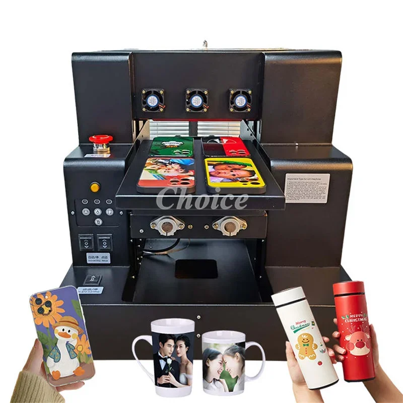 A3 UV DTF Printer Machine for Logo Bottle UV Sticker PET Film Ball Sublimation Printing UV Led Flatbed Bottle Printer