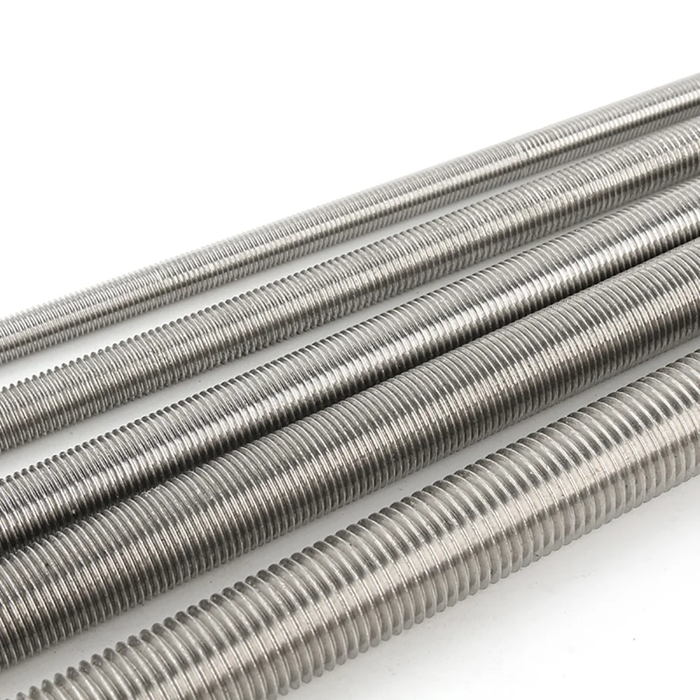 Corrosion Resistant 304 Stainless Steel Fully Threaded Lead Screw Rod M12-M16 All Thread Bar Anchor Hanger Clamp Fastening Bolt
