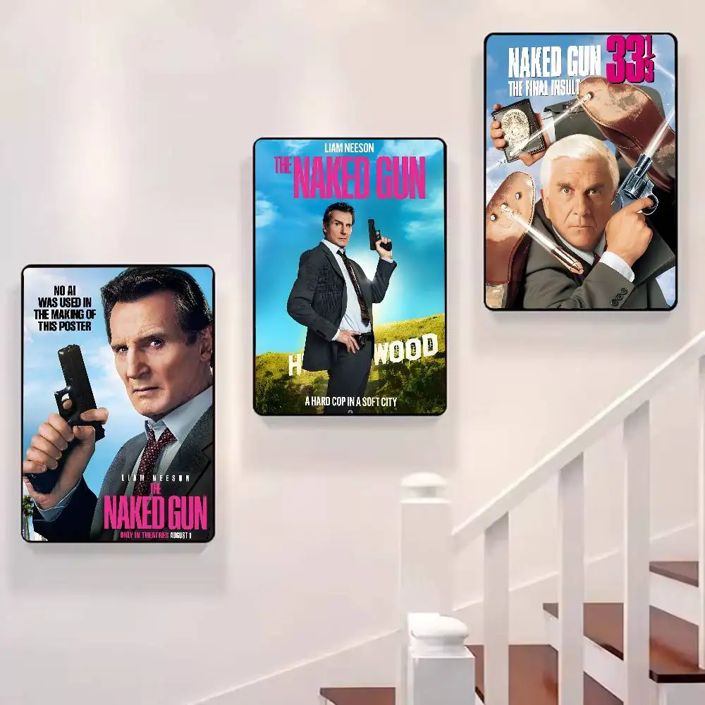 ملصق فني لفيلم الحركة الكوميدي T-The Naked Gun-MT مع مطبوعات هدية تزيين غرفة النوم وغرفة المعيشة