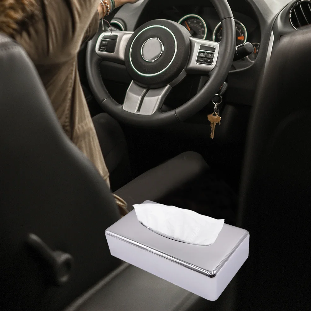 

Plating Tissue Box Premium Plastic Moisture Proof For Home Office Hotel Desktop Organizer Tissue Holder Storage