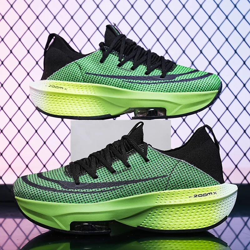 Nouvelles chaussures de sport unisexes quatre saisons antidérapantes confortables mode semelle épaisse vêtements respirants résistant baskets de loisirs de course