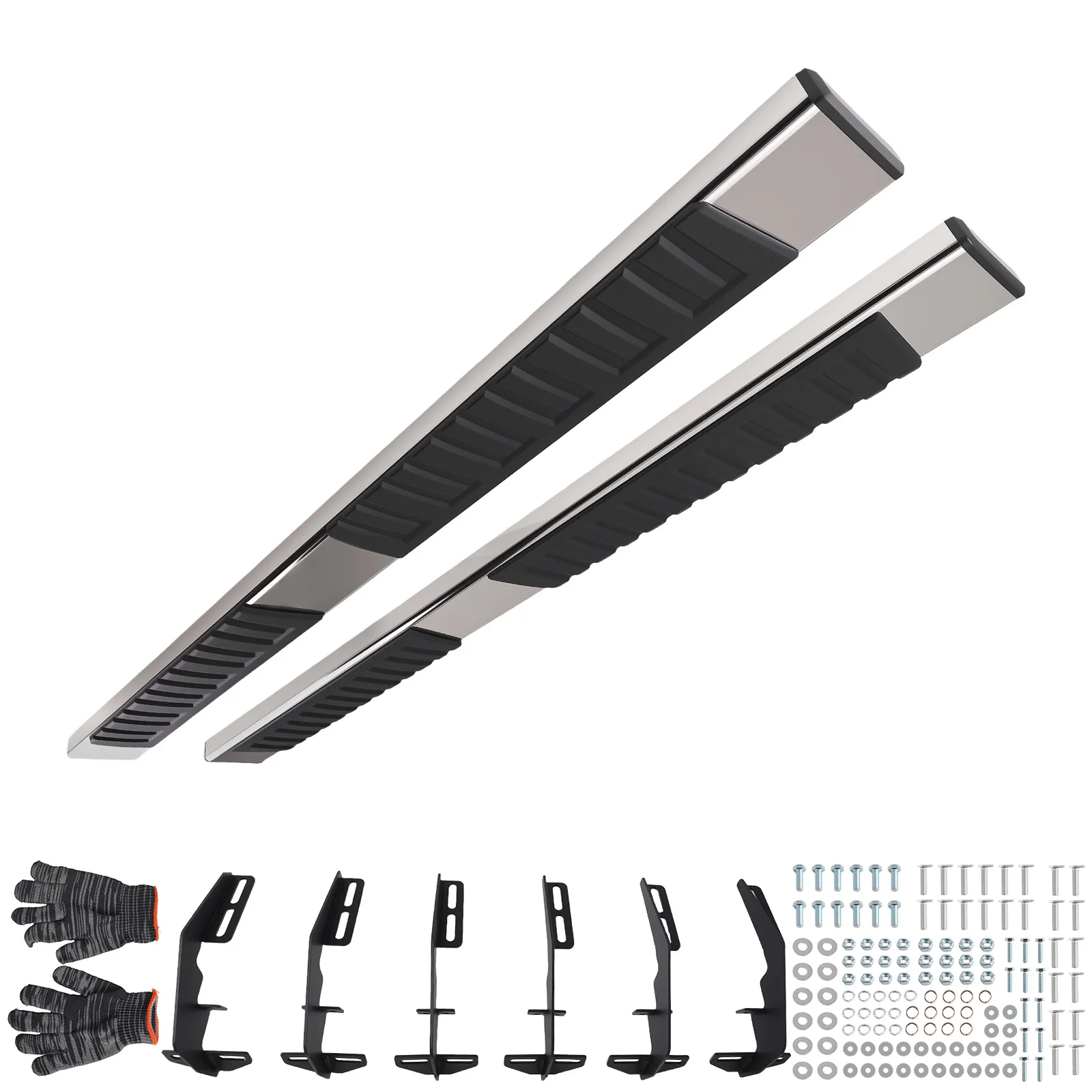 

Non-Slip Running Board Set for Ram 1500 Tradesman Crew Cab 2019-2025 Black