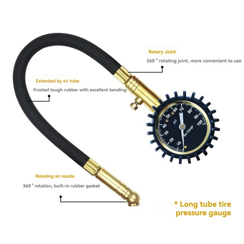 Tire Pressure Gauge, Car Tire Pressure Gauge,Tire Pressure Gauge For Car Truck Bicycle Tires