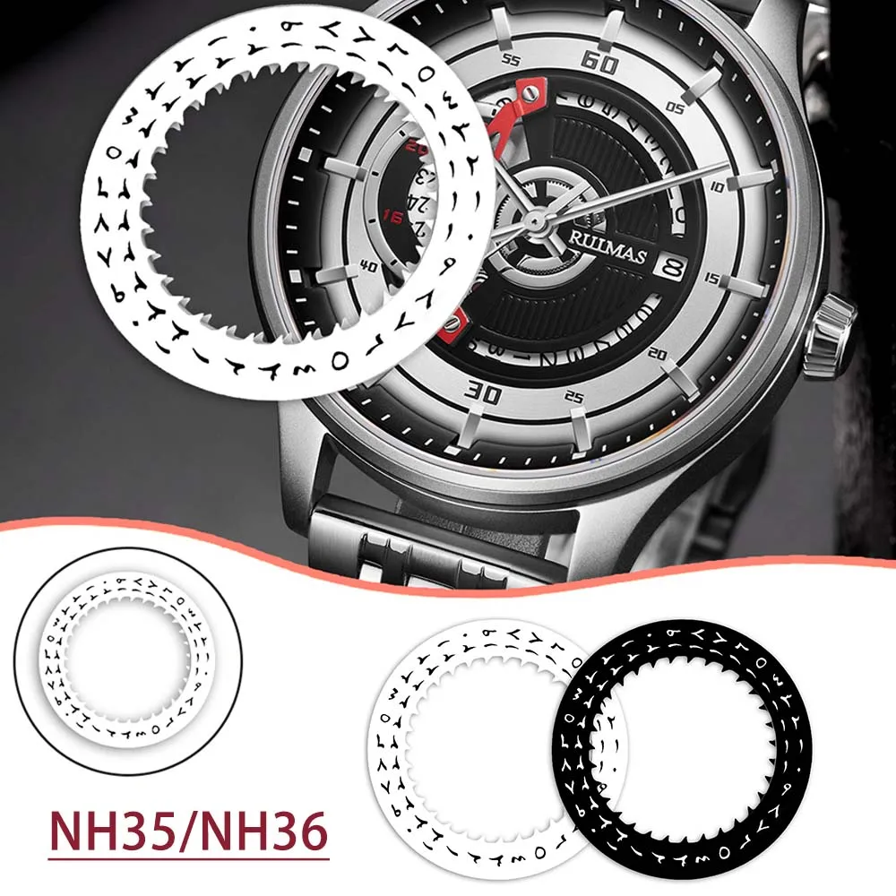 

НОВЫЙ циферблат с арабской датой NH35 NH36 подходит для механизма NH35 NH36 4R SKX007, автоматический механический циферблат с датой движения, колесо, ремонт часов, часть