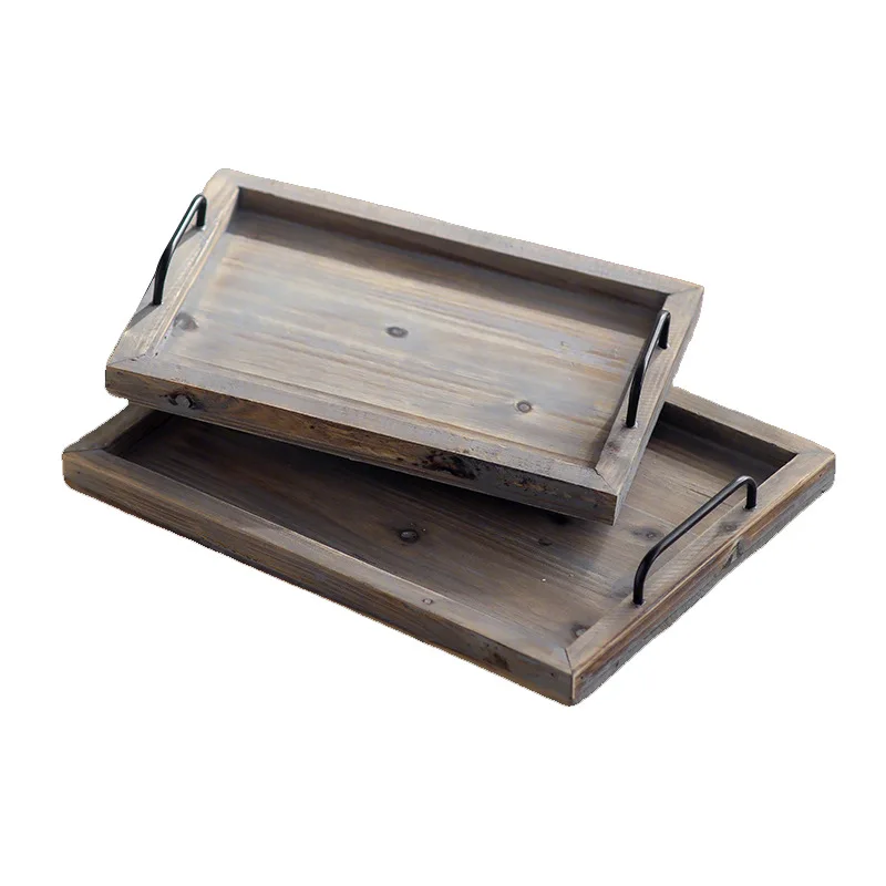

Chinese fir tray fruit plate atmosphere decorative antique solid wood handicrafts ornaments home key plate