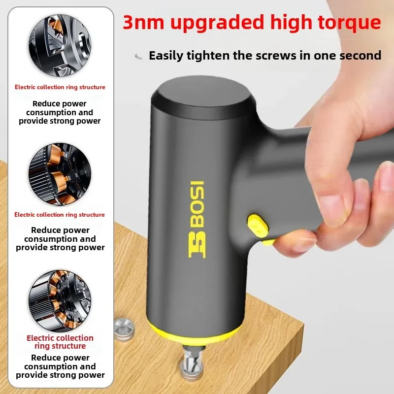 Cordless Electric Screwdriver Rechargeable 1200mah Lithium Battery Mini Drill 3.6V Power Tools Set Household Maintenance Repair