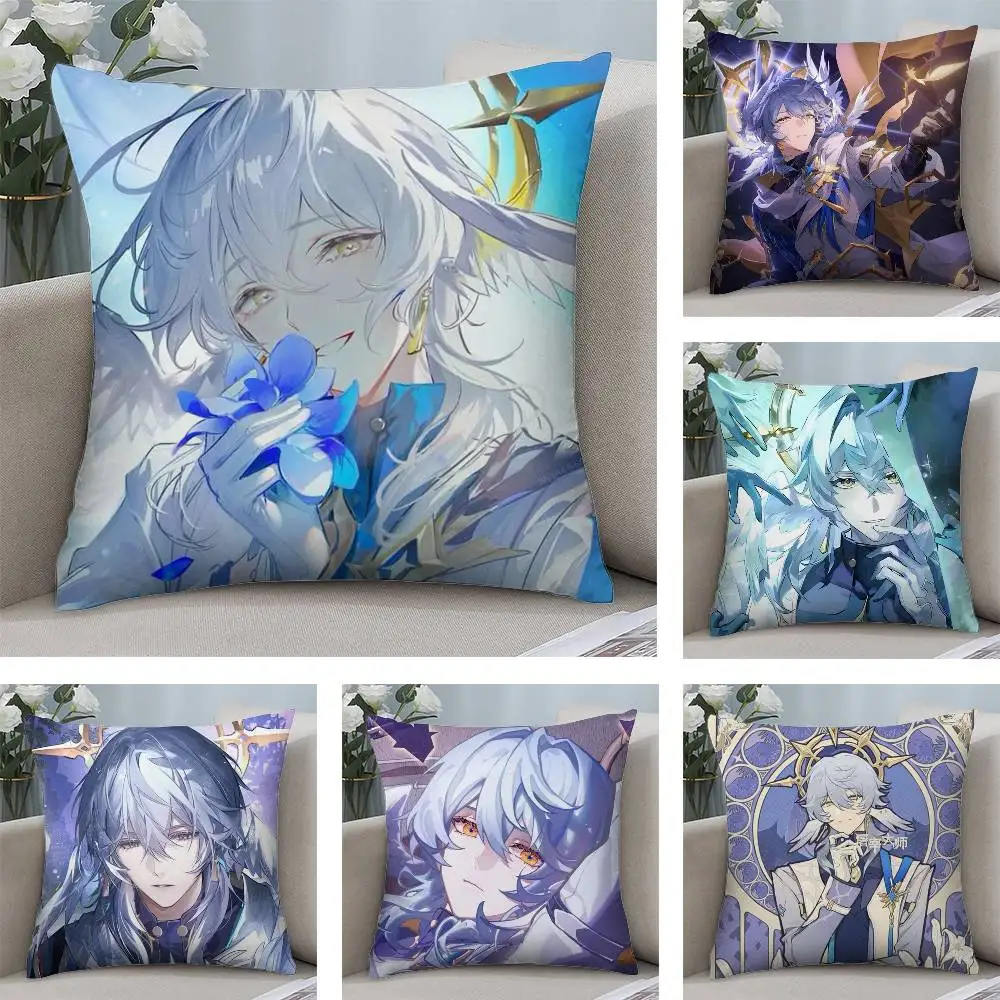Sunday Honkai Star Rail Game Pillow Case Plush Fabric Soft  Pillowcase Double Sided Print Cushion Cover Household Gifts
