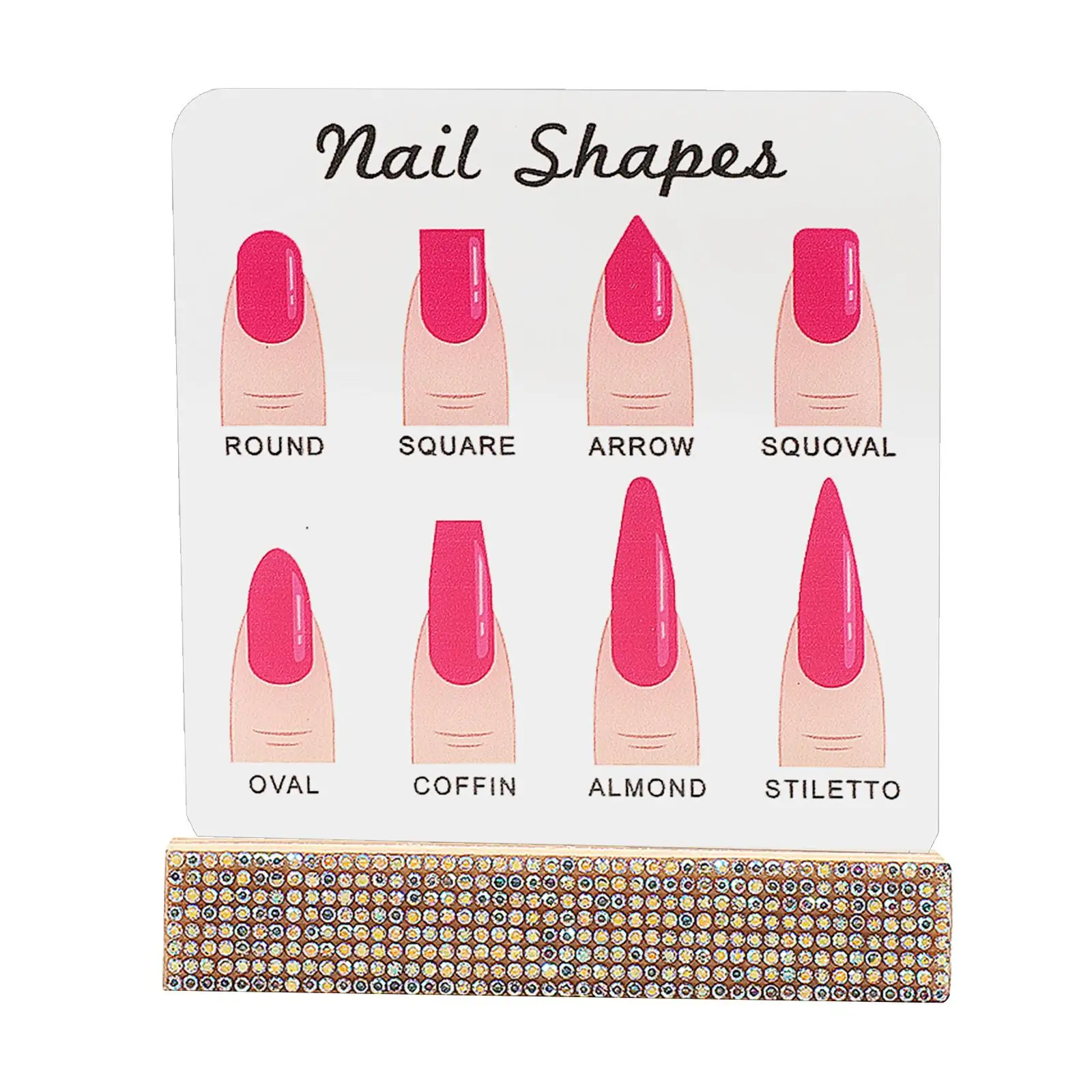 Support de panneau d'affichage d'ongles en acrylique, support multifonctionnel léger en acrylique