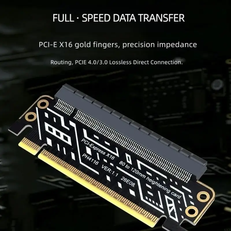 Full Height PCIe X16 Slot Lift Card for Desktop Card Fitting Use Daily 83CF
