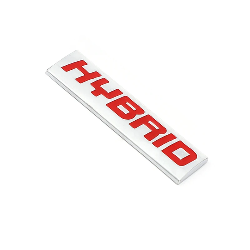 Matel HYBRID Letter Emblem Badge Car Sticker Decal For Toyota Camry Prius Crown Corolla Venza Land Cruiser Hilux Vista Caldina
