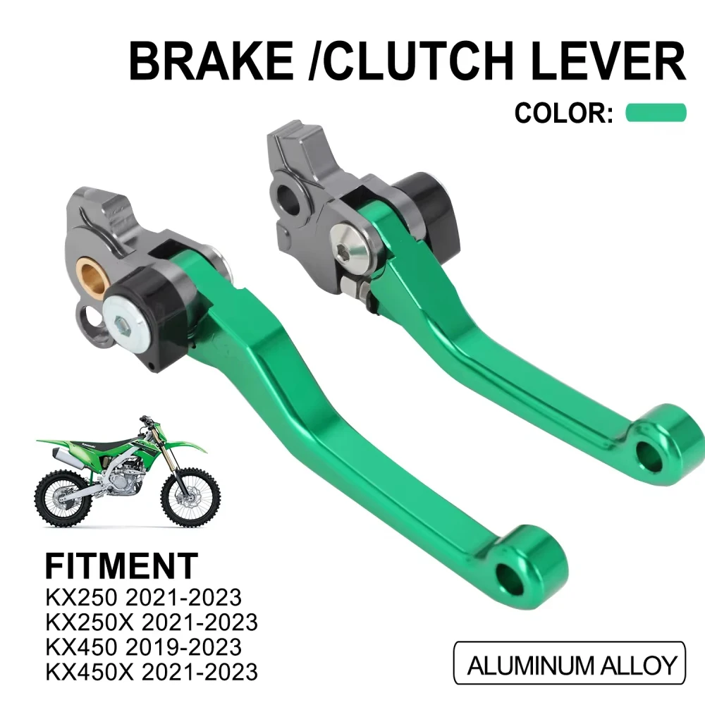 Motorrad Zubehör CNC Bremse Kupplung Hebel Für Kawasaki KX250 KX250X KX450X 2021-2023 KX450 2019-2022 griff Trommel Dirt Bike