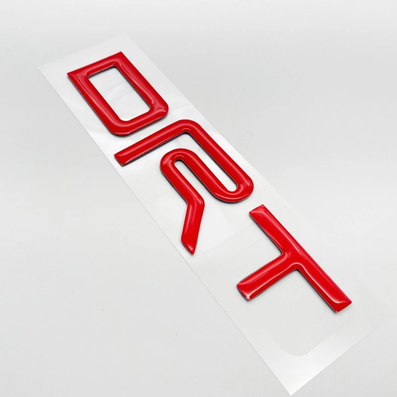 GRILL INSERT EMBLEM Fit 2022 2023 TUNDRA  SR5 4X4 3D TRD  (Gloss Red Domed)