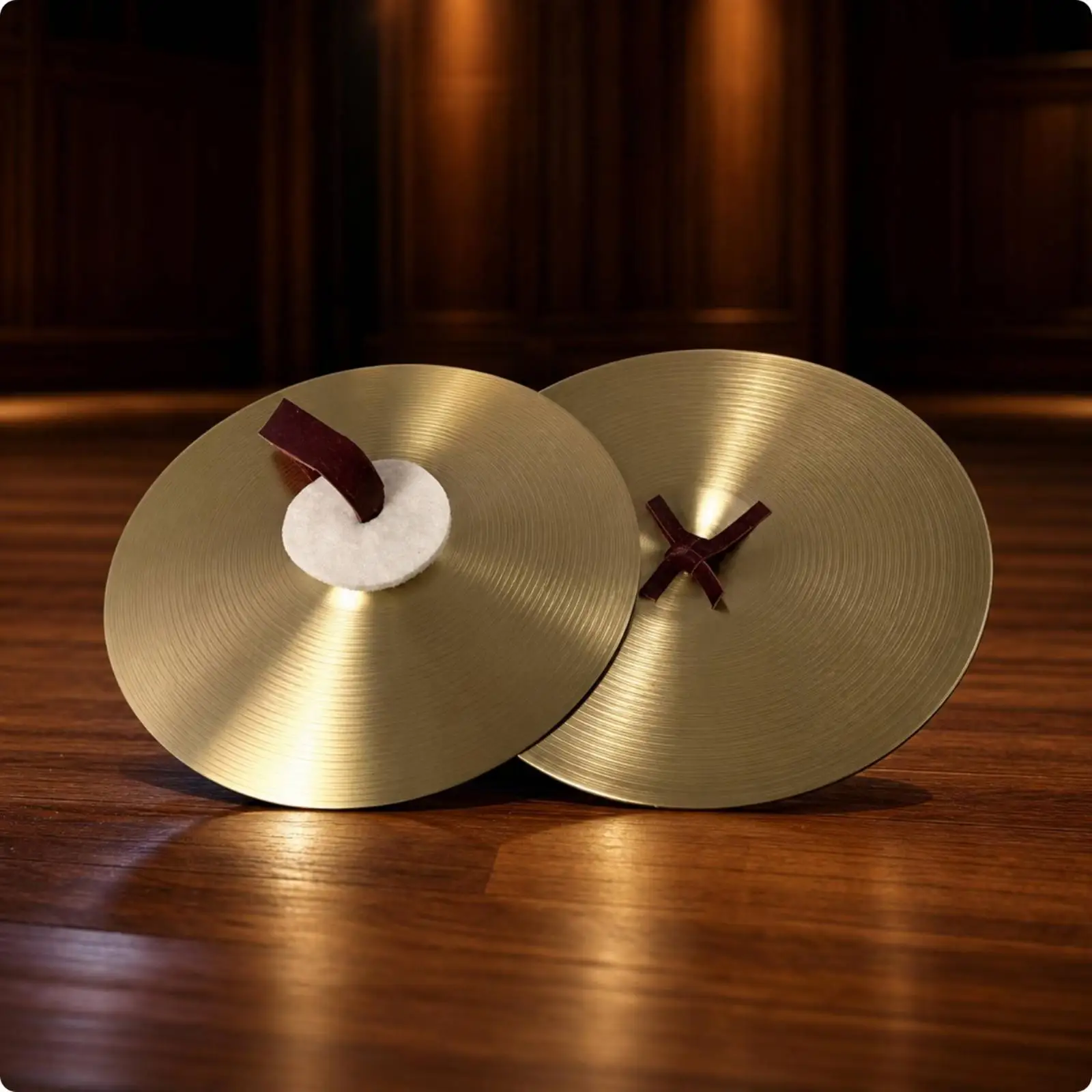 Hand Cymbals with Straps Handheld Marching Cymbals Alloy for Marching Events