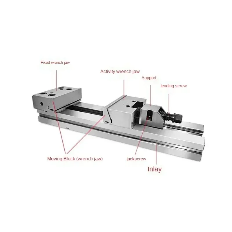 GT125 5 Inch High Precision Manual Flat Vice Tool Maker Vise for CNC Grinding Milling hine