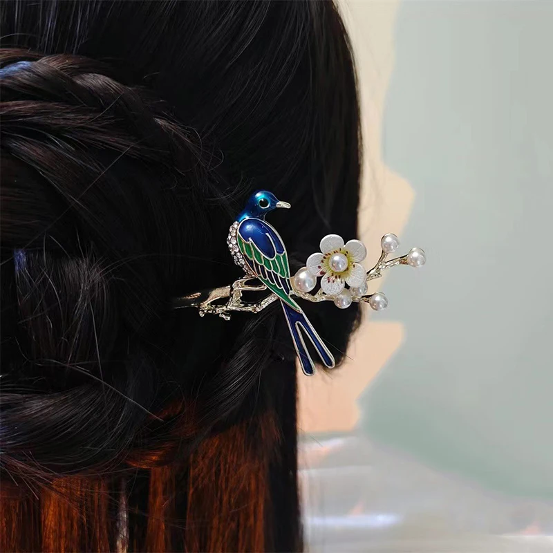 Nuevos palillos chinos, palillos para el cabello, tenedores, novias, diseños de flores, horquillas de perlas, Clips laterales para mujeres y niñas, fabricante de moños, joyería
