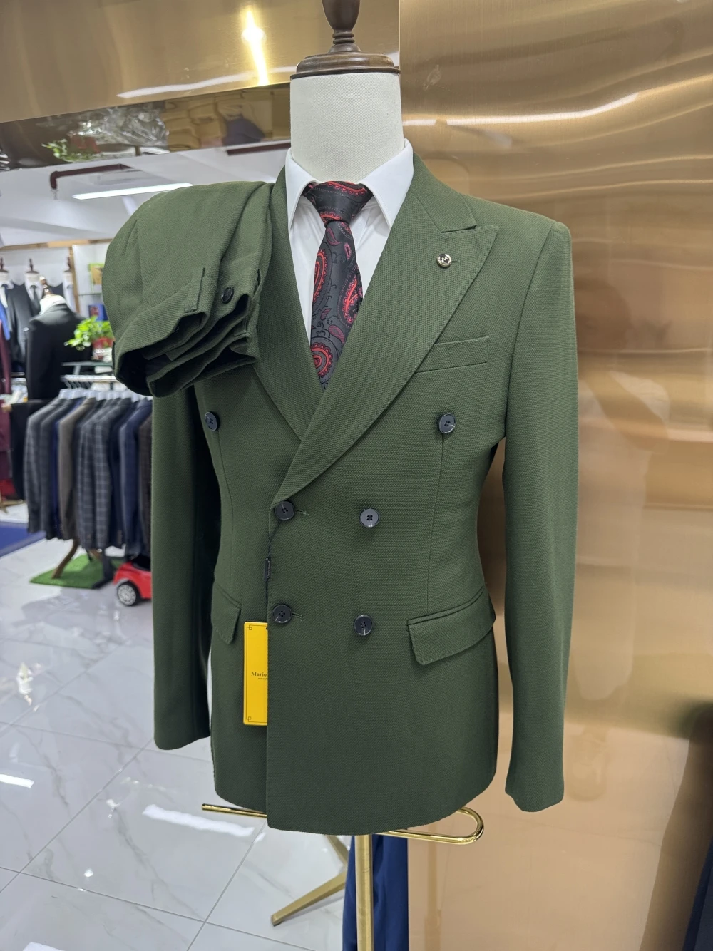 In Stock Groom Wear Elegant Single Breasted Buckle Man Suit 2-pieces Jacket Pants Classy Formal Customized Set Four Seasons