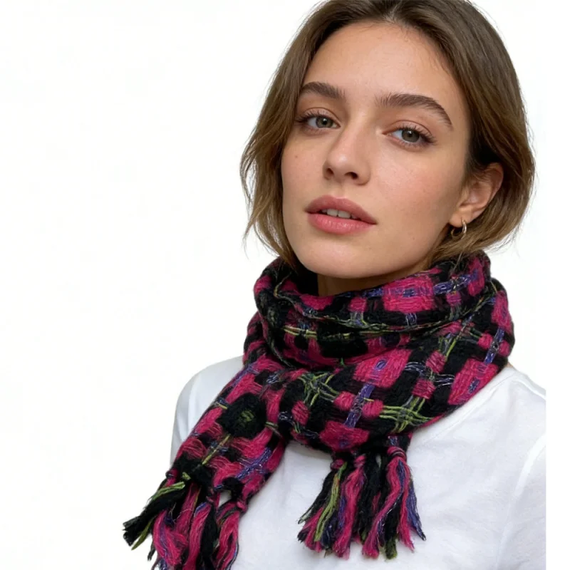 

Sparkly Scarf With Metallic Threads ,Luxe Look For Evening Wear,Scarf,vacation,daily Life,evening Party For Women Men