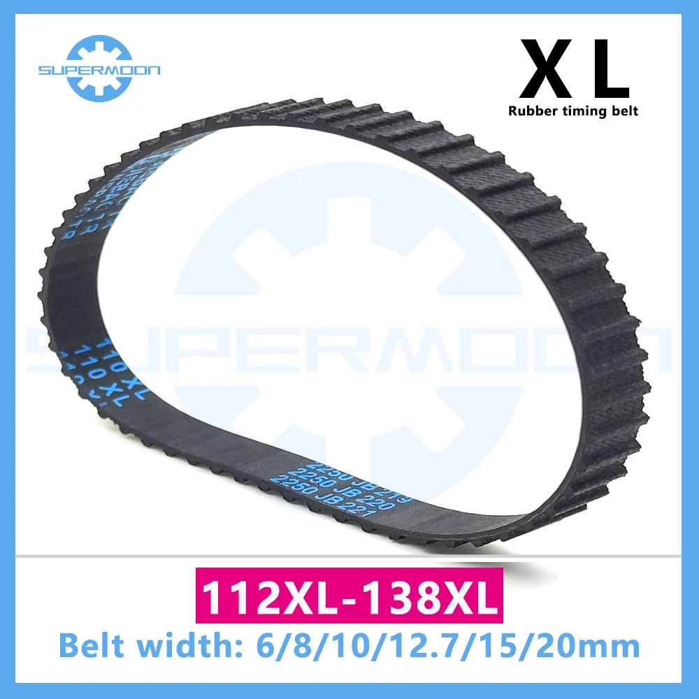 XL Timing Belt Type 112XL 114XL 116XL 118XL 120XL 122XL 124XL 126XL 128XL 130XL 132XL 134XL 136XL 138XL Width 6-20mm Rubber Belt