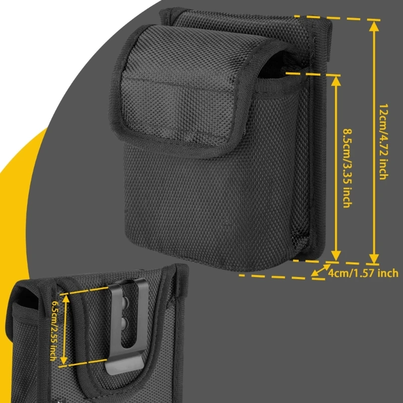 Portable Multi-Function Electrician Tape Measure Tool Bag Nylon Fabric Waist Pocket Pouch Belt Holder For Technician Plumber