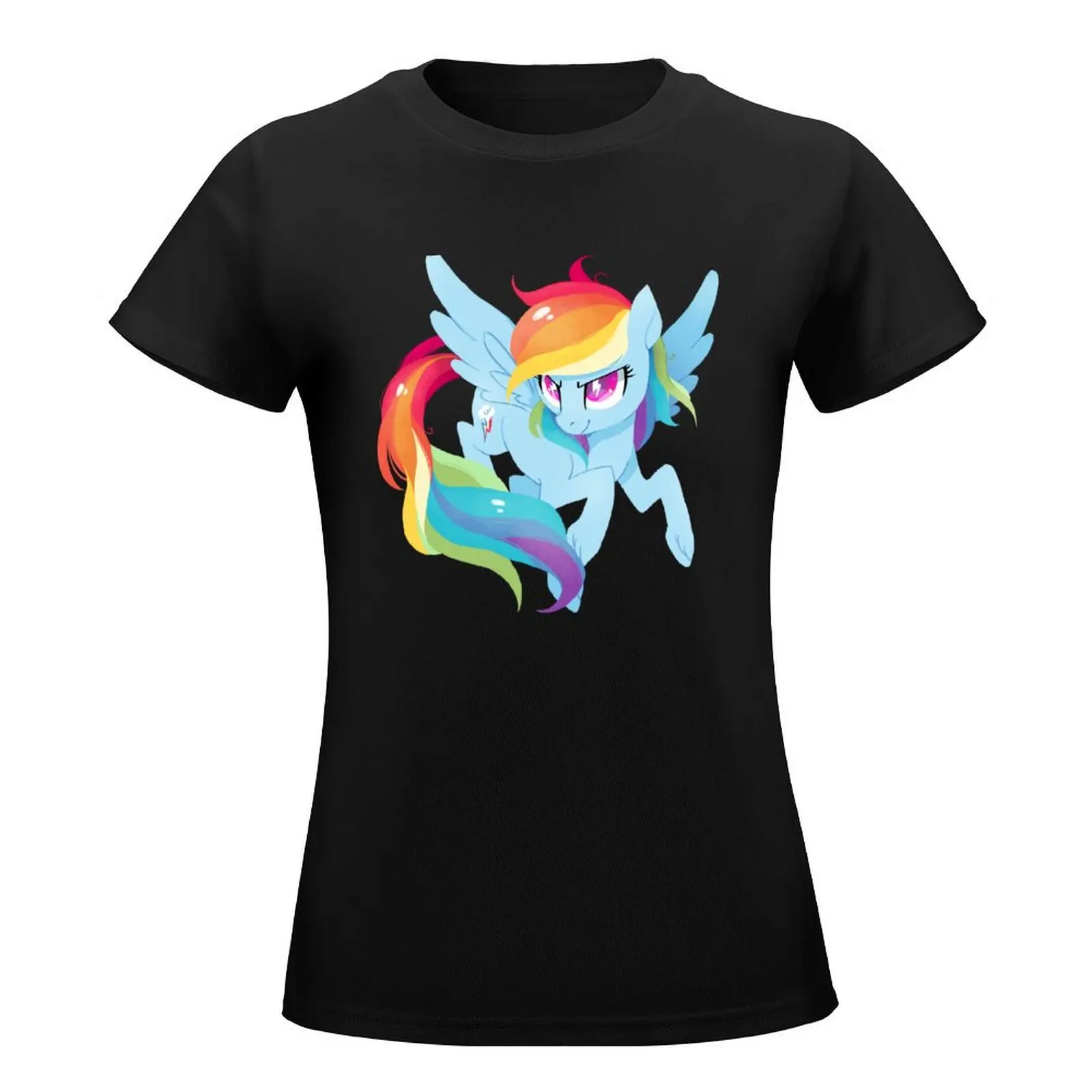 rainbow power T-Shirt summer clothes summer top oversized clothes for woman