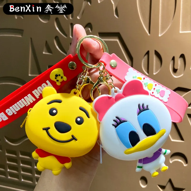 

Miniso Креативный кошелек для монет с героями мультфильмов, брелок, кулон, школьный портфель, брелок для ключей, подвесное украшение, сумка для карт