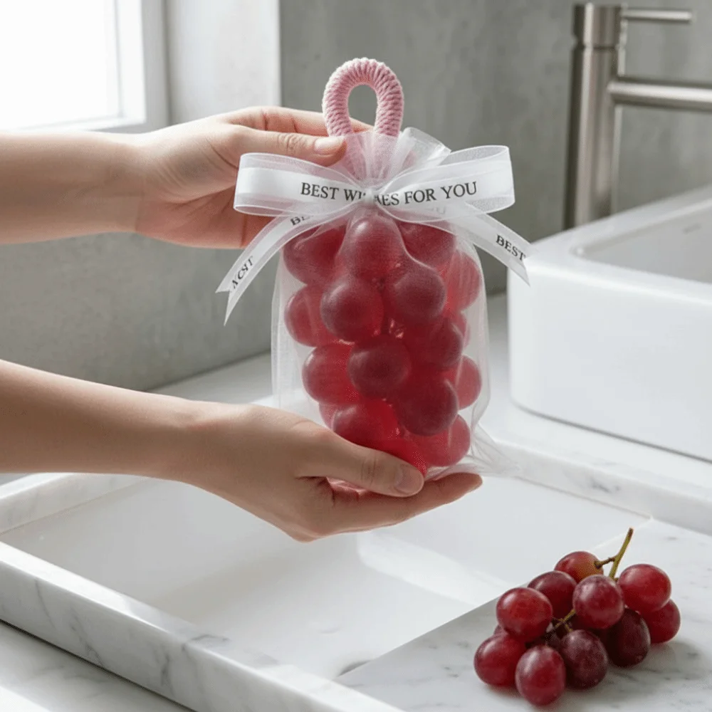 Mild Grape Scent Grape Soap Bar Deep Clean Soften Skin Decorative Soap Smooth Texture Hydrating Nourish Hand Soap