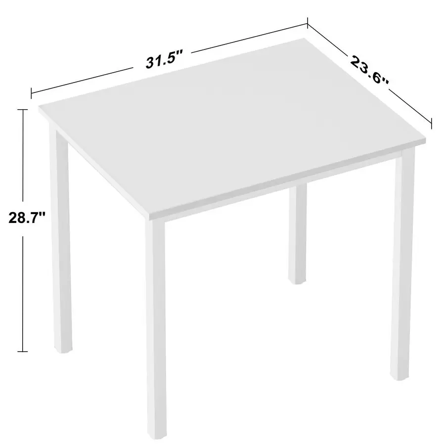 Small Computer Desk for HomeampOffice 31.5 Length Small Writing Desk Gaming Desk Students Laptop Use, White Color Desktop amp Wh