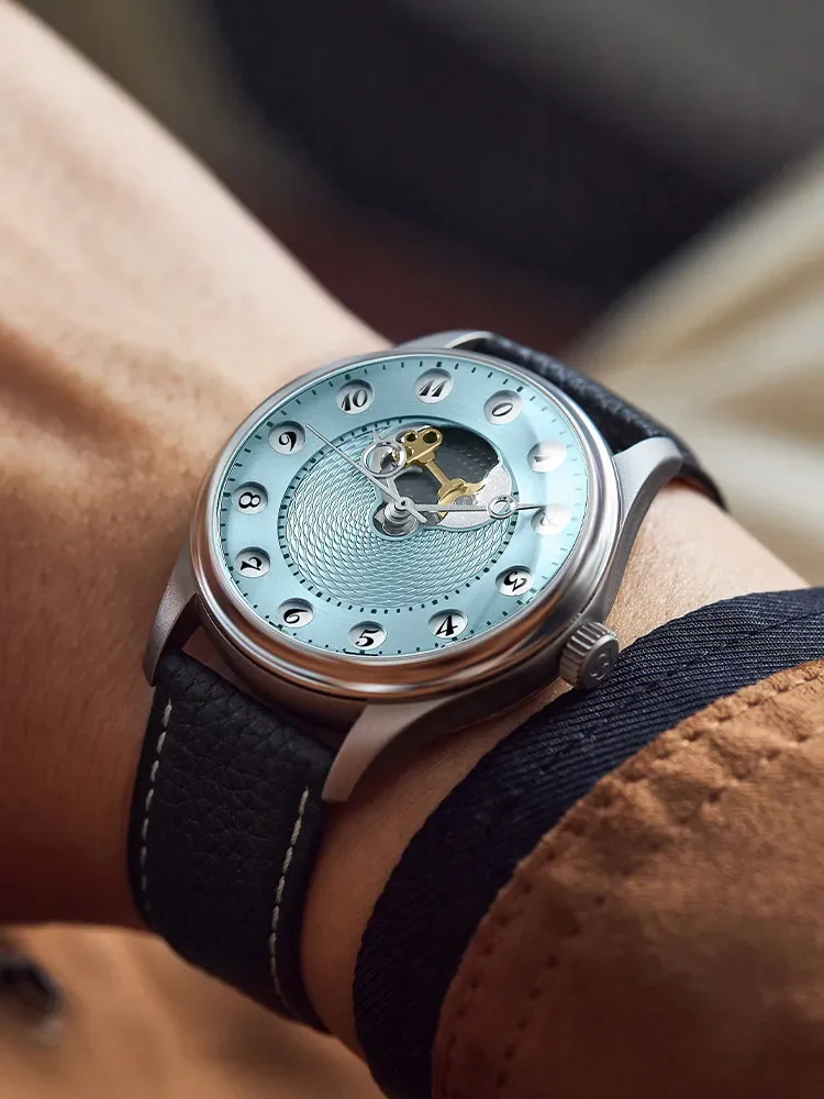 

24-hour Shipping Time Gate Series Retro Watch 24-hour Time-jumping Watch Fully Automatic Mechanical Watch