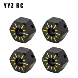 Brass 12mm Wheel Hex Adapters Metal For Axial Scx10 Pro Upgrade Parts Remote Control Rc Crawler Car Accessories 1/10 Scale Toys