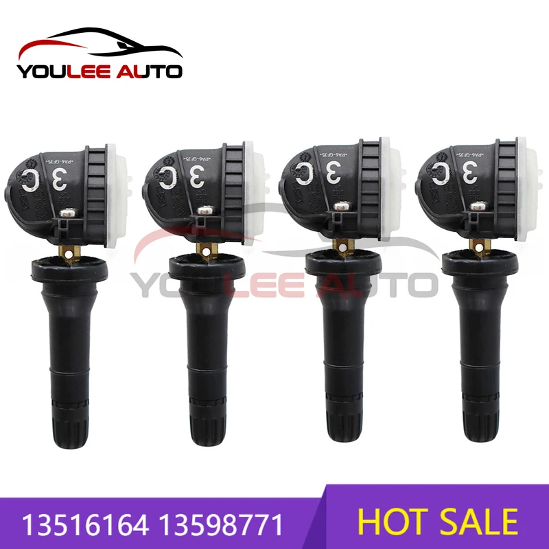 

1/4Pcs 13516164 13598771 13598772 315Mhz TPMS Tire Pressure Sensor For Chevrolet Equinox Silverado GMC Terrain Sierra Cadillac