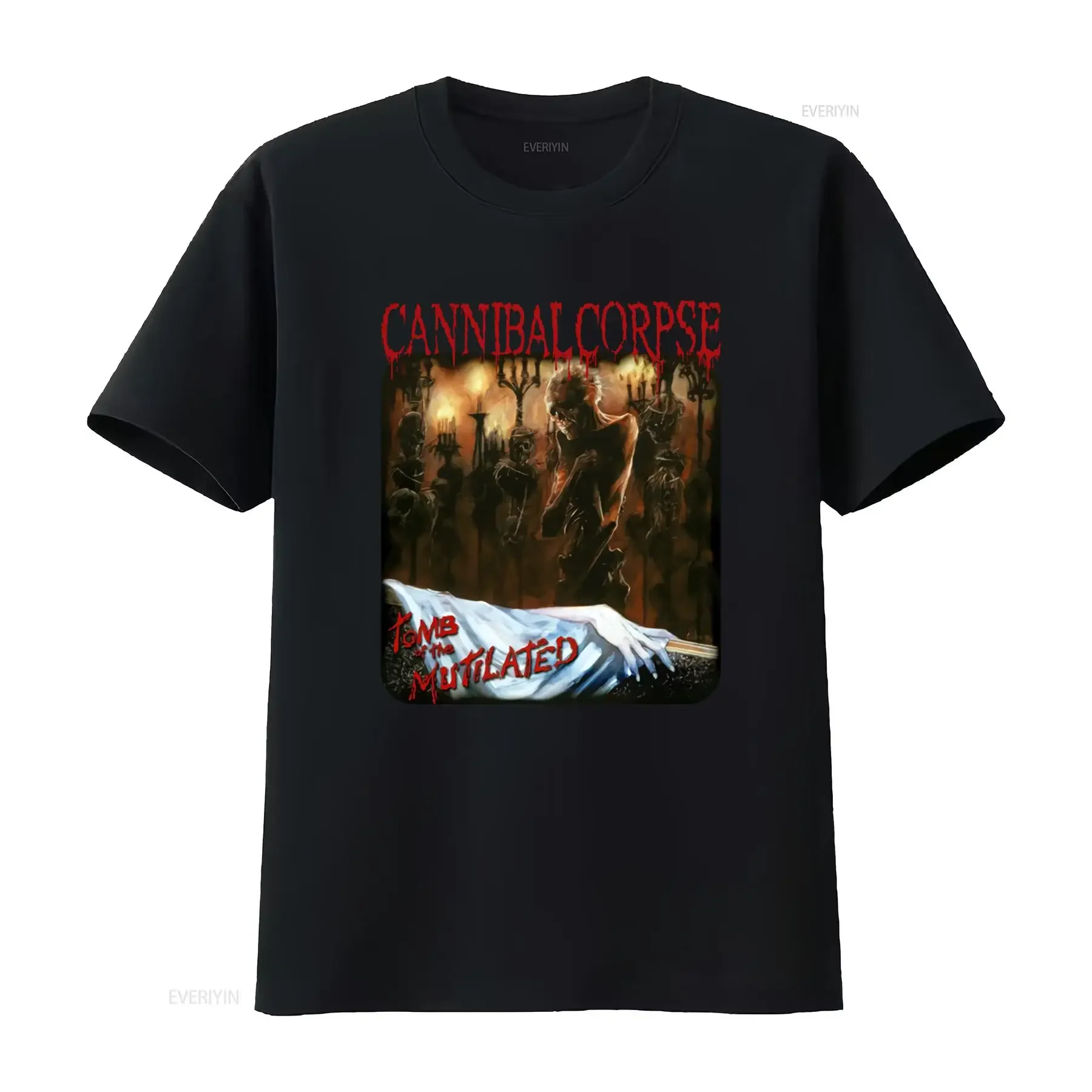 Cannibal Corpse Tomb Of The Mutilated T Shirt Heavy Metal Vintage Style Men's  vintage Washed Comfortable Versatile fashion