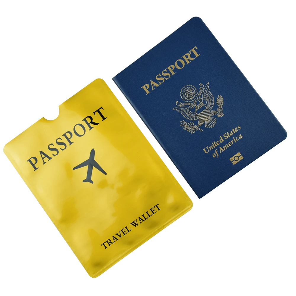 2Pcs/Lot Waterproof Travel Wallet Passport Cover for Women Men Document Ticket Map Organizer Protective Accessories