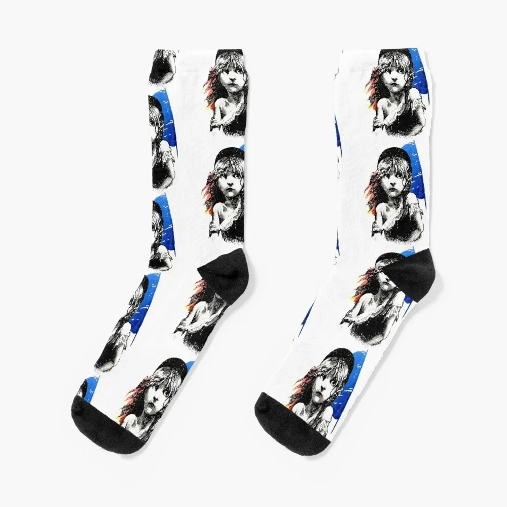 Vintage 1986 Les Miserables Socks basketball Non-slip Wholesale anime Socks Men's Women's