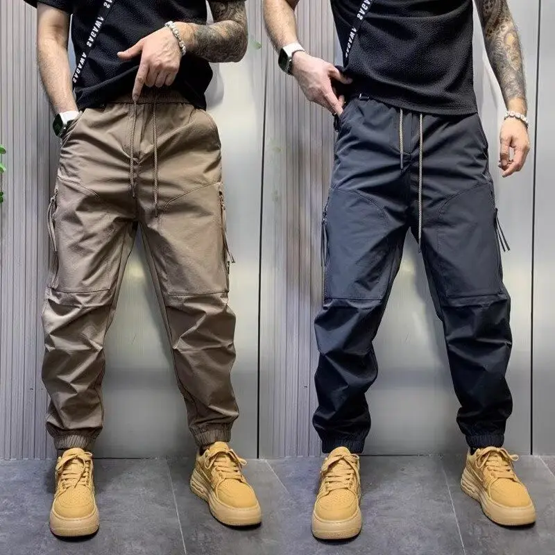 

Men's Casual Straight Leg Pants Autumn Winter Warm Sli Loose Versatile Trendy Brand Long Trousers Comfortable Loose Fit