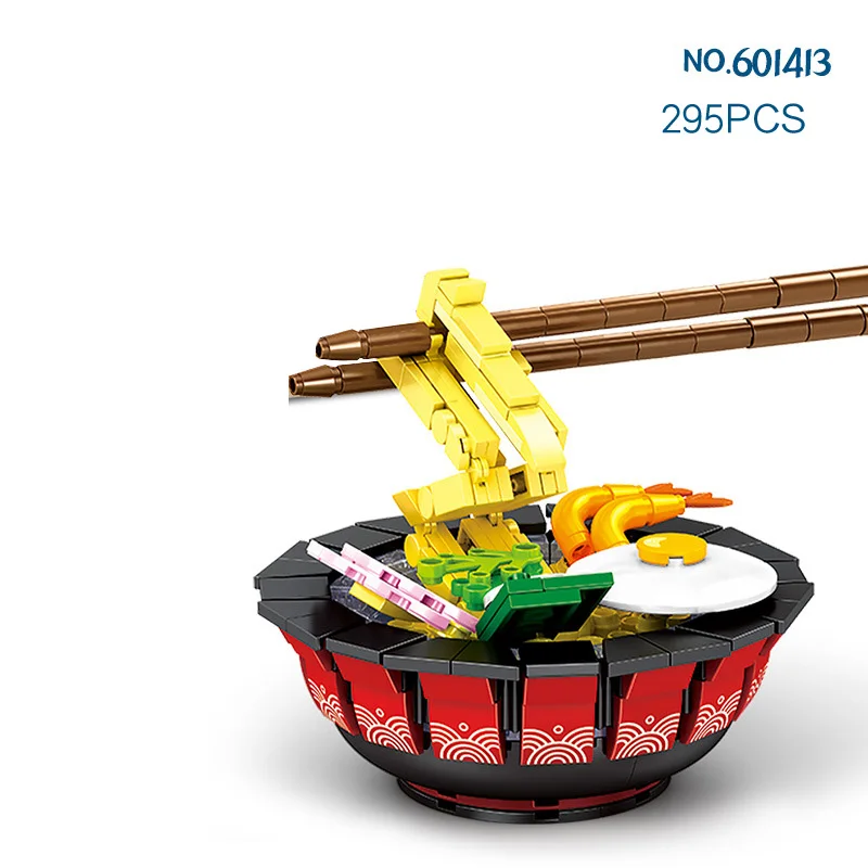 Idea Japan Delicious Food Building Block Ramen Noodles Takoyaki Octopus Balls Japanese Barbecue Brick Educational Toys For Gifts