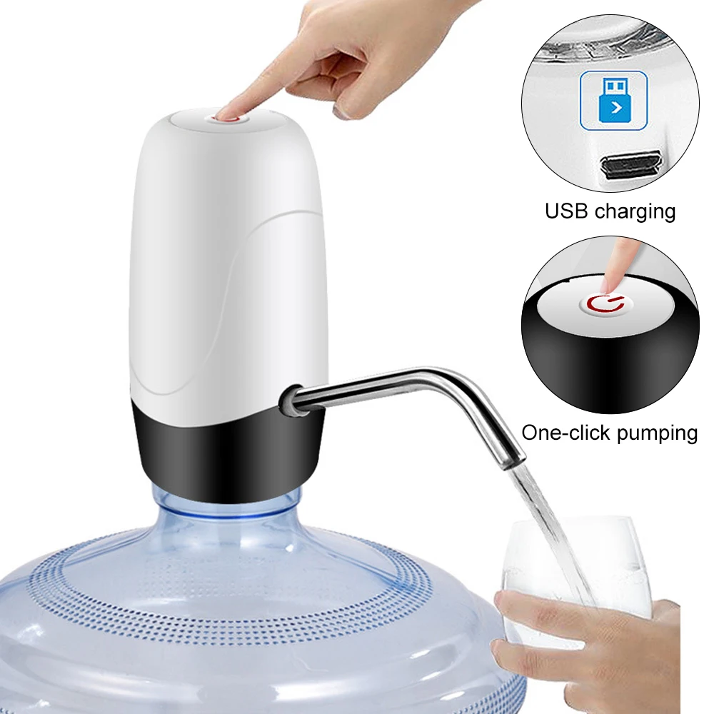 

Electric Portable Water Pump Dispenser Drinking Bottle Switch Silent Charging Touch Wireless Rechargeable Drinking Water Pump