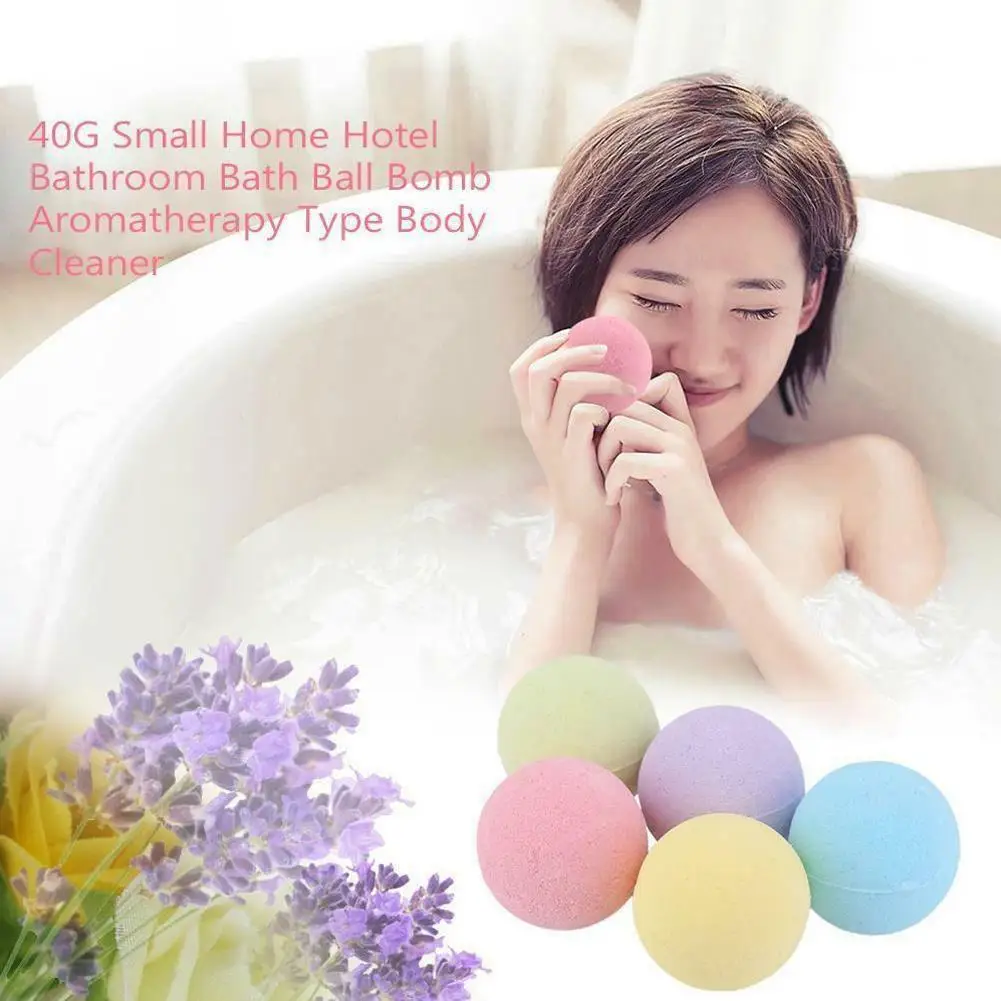 Sdotter High Quality Bath Bubble Salt Balls Handmade Stress Relief Tub Spa Bath Body Bathing Clean Moisturize Skin Purely Natura