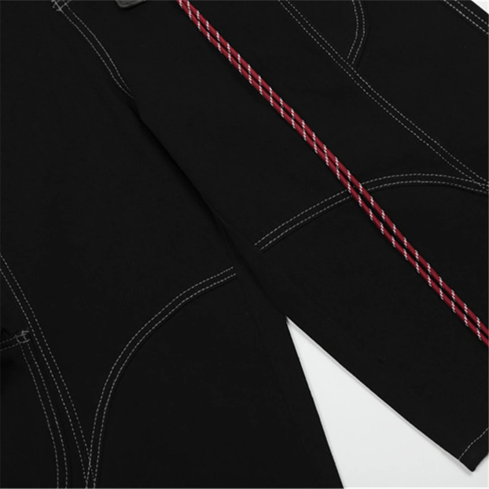 2025 Summer Denim Shorts Mens Streetwear Hip Hop Loose Wide Leg Short Jeans Men Harajuku Y2K Short Pants