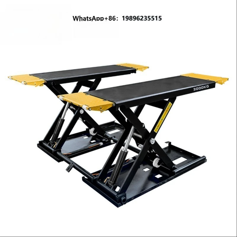 Automotive Double Cylinder Hydraulic Scissor Car Lift with Hydraulic & Electric Drive 110/220/380V