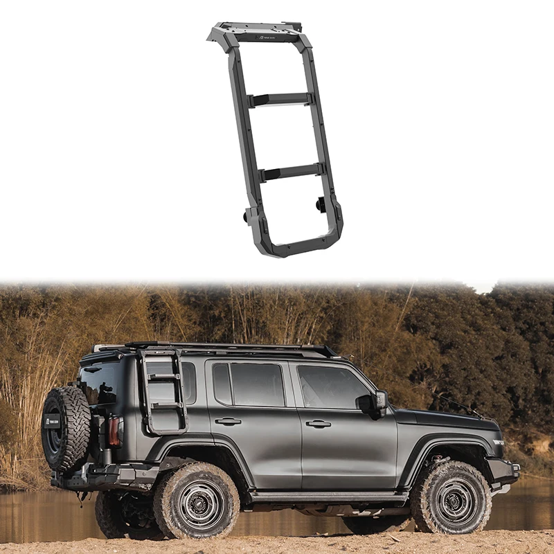 

Aluminum Traveler Climbing Ladder Car Luggage Rack Side Ladder 4x4 Roof Side Ladder for Tank 300 SUV Off-road Accessories