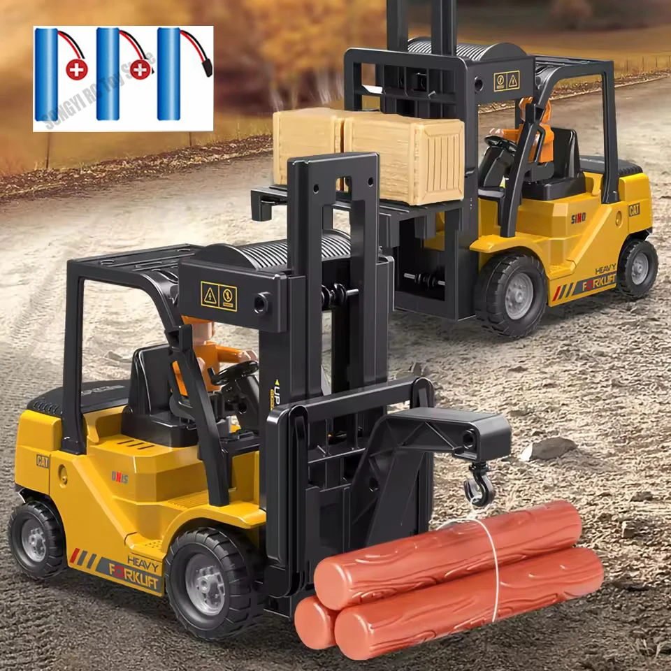 MIni RC Trucks Forklift 2.4G Children Toys Remote Control Cars Toys for Boys Cranes Liftable Stunt Car Electric Vehicle for Kids