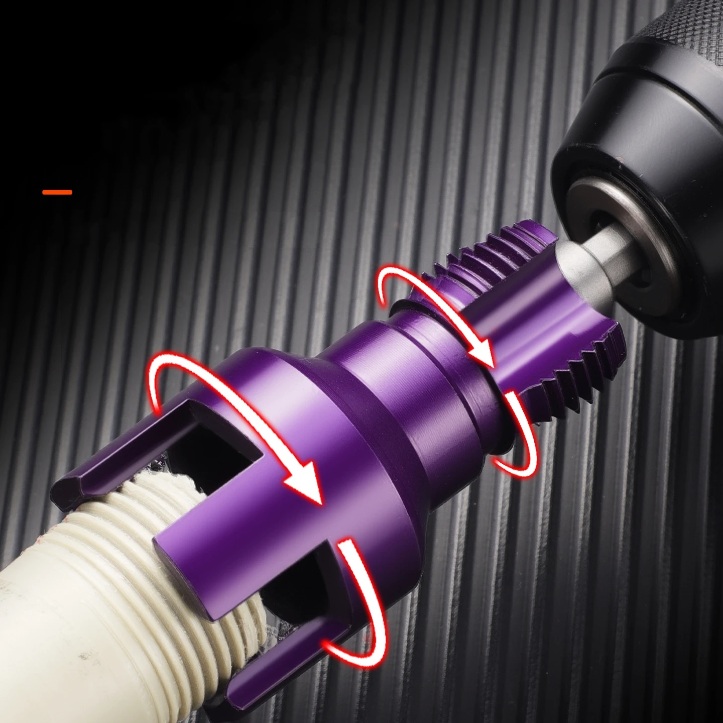 Pipe Threading Tool Hex Shank Pipes with Taps and Dies for Thread Cutting Integrated Internal & External Pipe Threading Tool