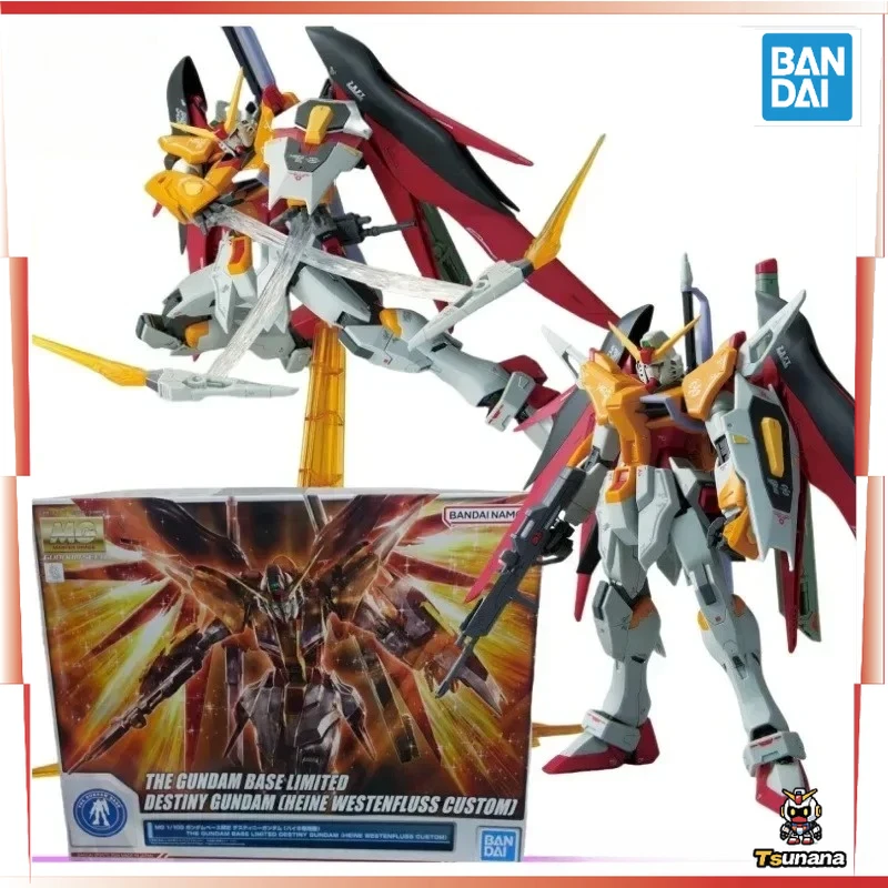 

Bandai в наличии, оригинальный MG THE GUNDAM BASE LIMITED DESTINY GUNDAM [HEINE WESTENFLUSS CUSTOM] Аниме Фигурки Игрушки Модель Дети