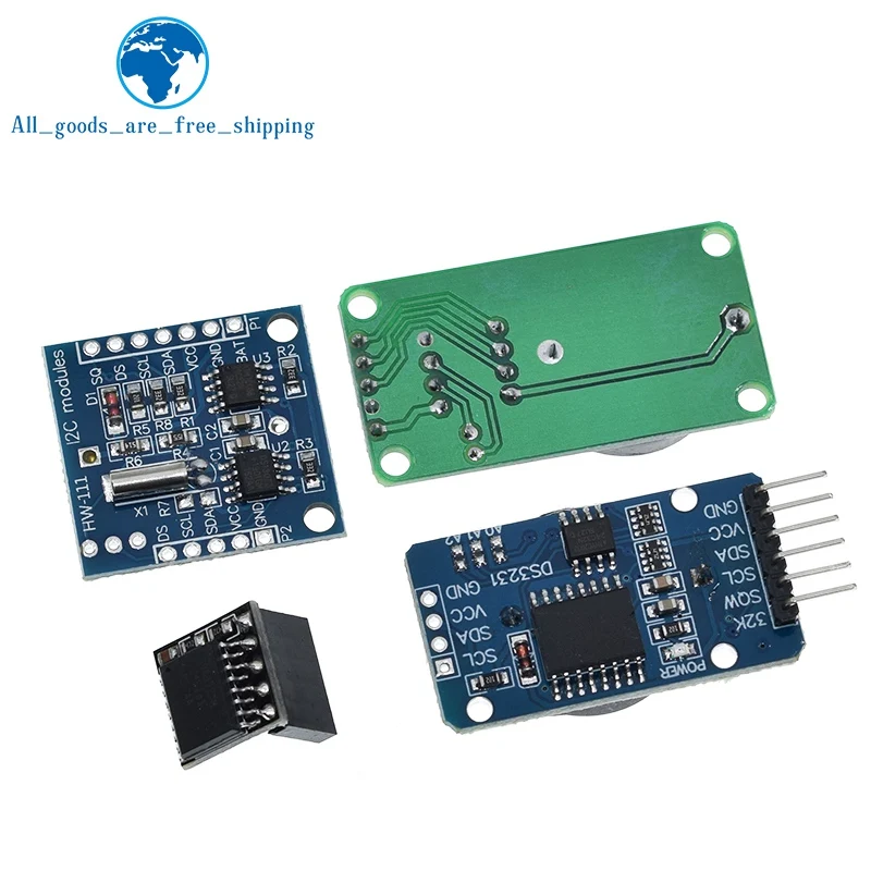 DS3231 AT24C32 IIC Module DS1302 Precision Clock Module DS1307 Memory module mini module Real Time 3.3V/5V For Raspberry Pi