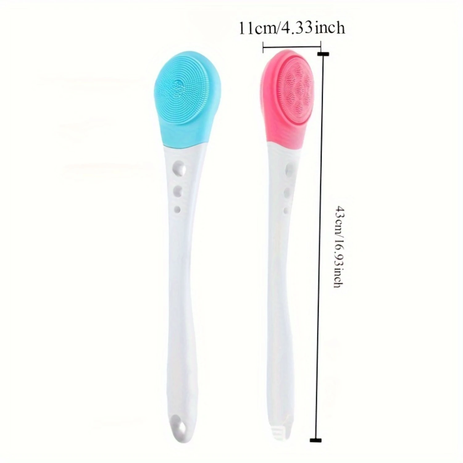 Ergonomic Long-Handled Bath Brush - Full Body Cleanse & Massage - Exfoliating Shower Tool for Ultimate Relaxation