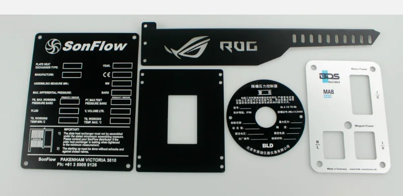 Black Anodized 5052 Aluminum Plate 2mm Thick 100x100mm 200x200mm 200x300mm 300x300mm