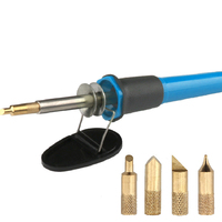 7-in-1 Electric Soldering Iron Set 30W Carving Pyrography Tool Welding Repairing Tools Wood Embossing Burning Solder Pen Kit